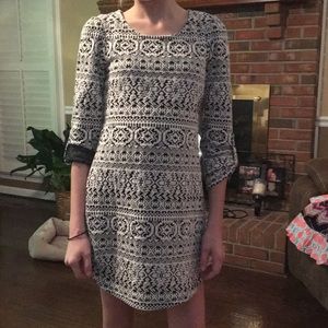 Black and White designed dress